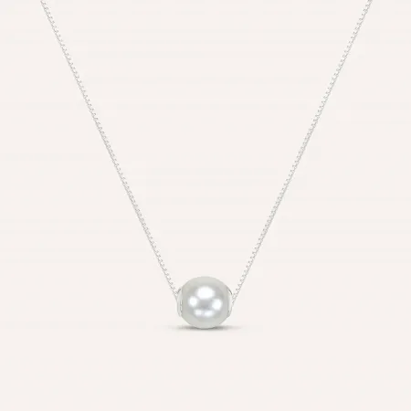 Collana Stroili Gabrielle Oro Bianco 9K Perla 1413411