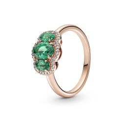 Anello Trilogy Vintage Verde