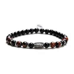 Bracciale Gerba Stone Red and Black 246