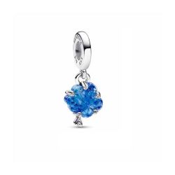 Charm Pendente Albero della Vita Vetro di Murano Blue