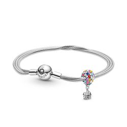 Idea Regalo Set Bracciale Disney Pixar, Charm Casa Palloncini Up