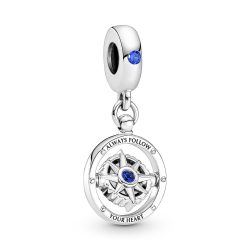 Charm Pendente Bussola “Always Follow Your Heart”