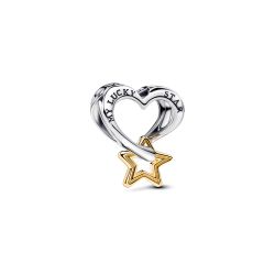 Charm Openwork Cuore e Stella “My Lucky Star”