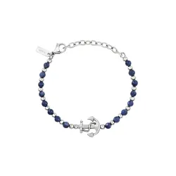 Bracciale Uomo Breil Soundwave Ancora Acciaio e Sodalite – TJ3588