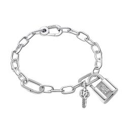 Idea Regalo Set Bracciale Lucchetto e Chiave dell’Amore Pandora Me