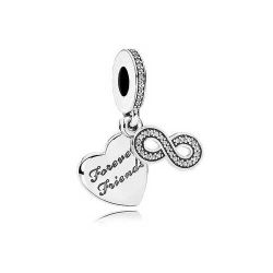 Charm Pendente a Cuore Amiche per Sempre