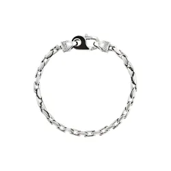 Bracciale Uomo Breil Catena Acciaio Chiusura Nera – TJ4246