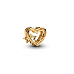 Charm Openwork Cuore con Stella