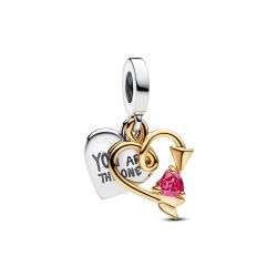 Charm Pendente Cuore con Freccia