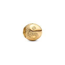 Mini Charm Yin & Yang Effetto Diamantato