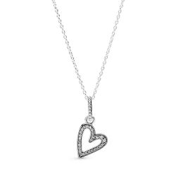 Collana con Pendente Cuore Scintillante