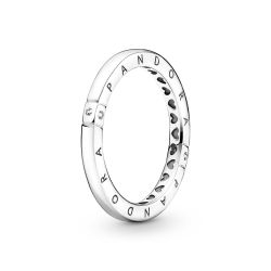 Anello con Logo Pandora e Cuori