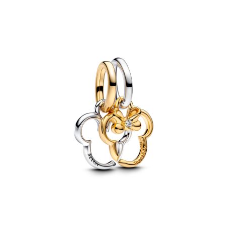 Charm Pendente Disney, Mickey e Minnie divisibile