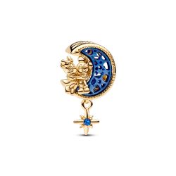 Charm Pendente Disney, Mickey Mouse e Minnie sulla Luna