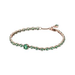 Bracciale Tennis con Pietre Verdi