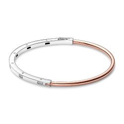 Bracciale Rigido Signature Bicolore