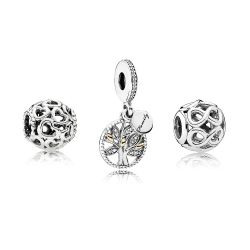 Idea Regalo Set Charm Albero della Famiglia