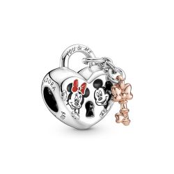 Disney, Charm Lucchetto d’Amore di Mickey Mouse & Minnie