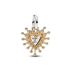 Charm Pendente Doppio Cuore “My Ray of Light”