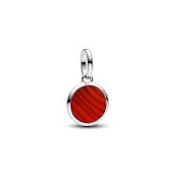 Charm Medallion Mini Vetro di Murano Rosso da Incidere Pandora ME