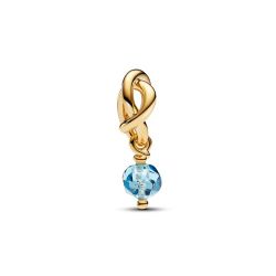 Charm Pendente Cerchio Eterno Azzurro Marzo