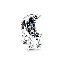 Charm Pendente Luna e Stelle