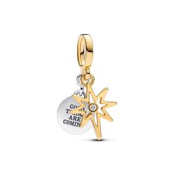 Charm Pendente Stella Polare con Diamante creato in Laboratorio