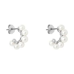 Orecchini a Cerchio Stroili Silver Pearls 1691441