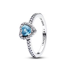 Anello Cuore in Rilievo Turchese