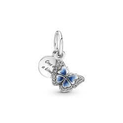 Charm Pendente Farfalla Blu