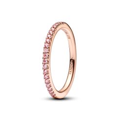 Anello Pavé Fascia Sottile