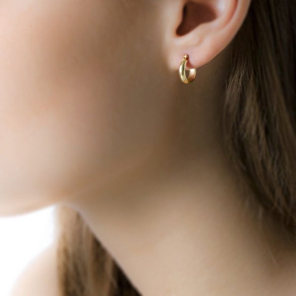 Amberta Allure Orecchini Pendenti con Perla da Donna in Oro 9k: Orecchini con Perla in Oro 6-7 mm