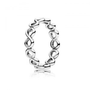 Charm Fiore Decorato Openwork » Anello a Fascia Infinito