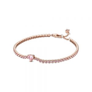 Bracciale con Chiusura a Cuore Dorato Pandora Moments »