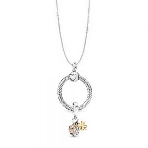 Charm Acchiappasogni con Piume e Cuore Openwork »