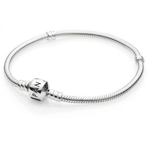 Bracciale Pandora Signature con Maglia Snake e Barretta a T »