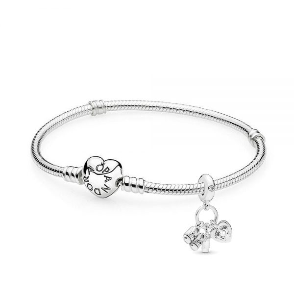 Bracciale Tata E Nipote – Gioiello In Acciaio Con Incisione Love Forever, Regalo Emozionale