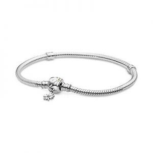 Bracciale Pandora Signature con Maglia Snake e Barretta a T »