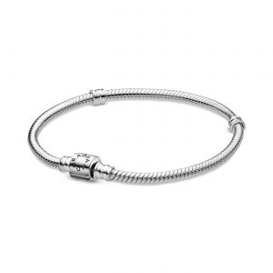 Bracciale Pandora Signature con Maglia Snake e Barretta a T »