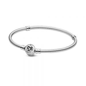 Bracciale Pandora Signature con Maglia Snake e Barretta a T »