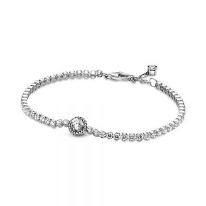 Bracciale con Chiusura a Cuore Dorato Pandora Moments »