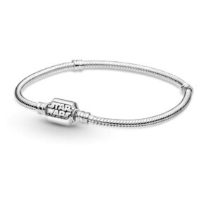 Bracciale Pandora Signature con Maglia Snake e Barretta a T »