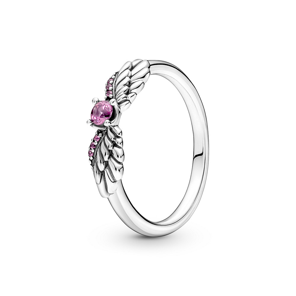 Anello Ali d Angelo con Pietra Rosa PC Gioielli