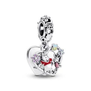 Disney, Charm Pendente Mickey Mouse & Minnie, il Bacio »