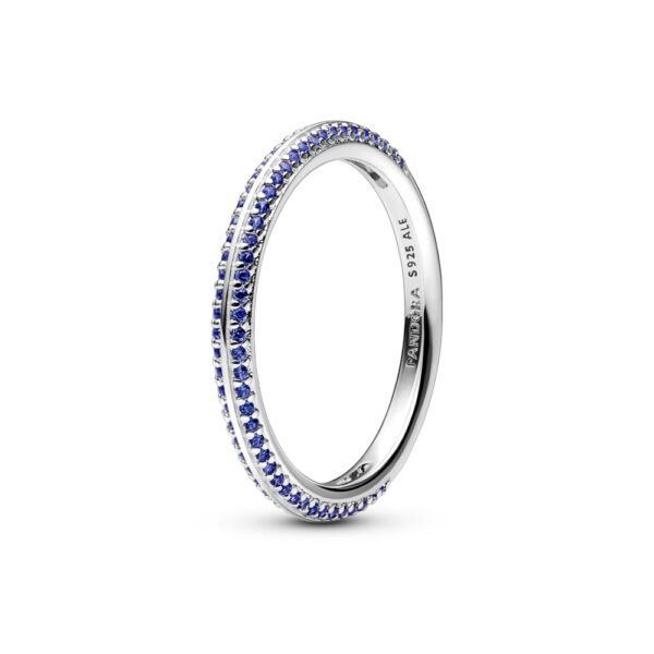 199679C03 Anello Pietre Luminose Blu Pandora ME »