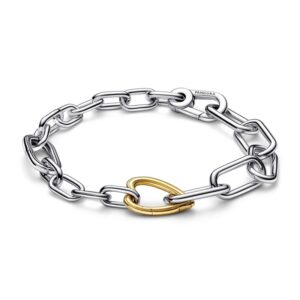 Bracciale Pandora Signature con Maglia Snake e Barretta a T »