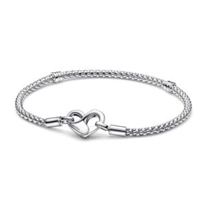 Bracciale Pandora Signature con Maglia Snake e Barretta a T »