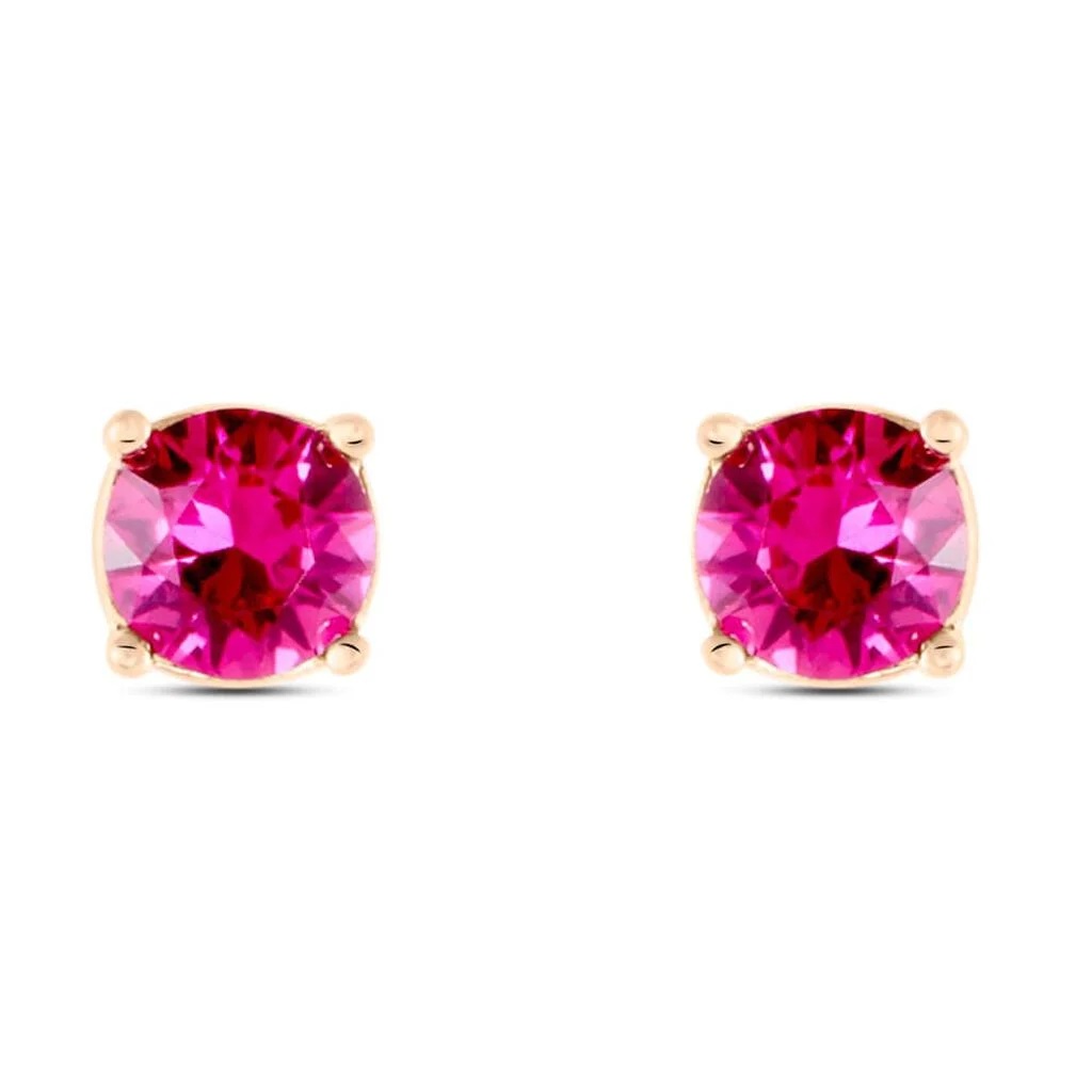 Orecchini in argento rosato con giada lavanda | Gioielli