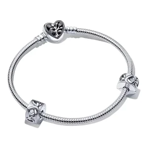 Idea Regalo Set Bracciale Cuore Infinito Ti Amo Mamma »