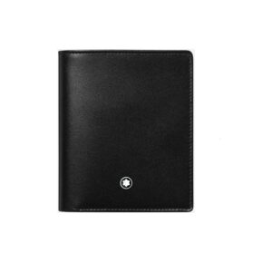 ST Dupont Defi Black Millenium 8 Credit Card Bifold Leather Wallet